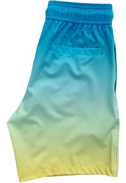 Get Wet and Wild at the Beach with BWET's Sexy and Sustainable Sunrise Beach Shorts! BWET Swimwear
