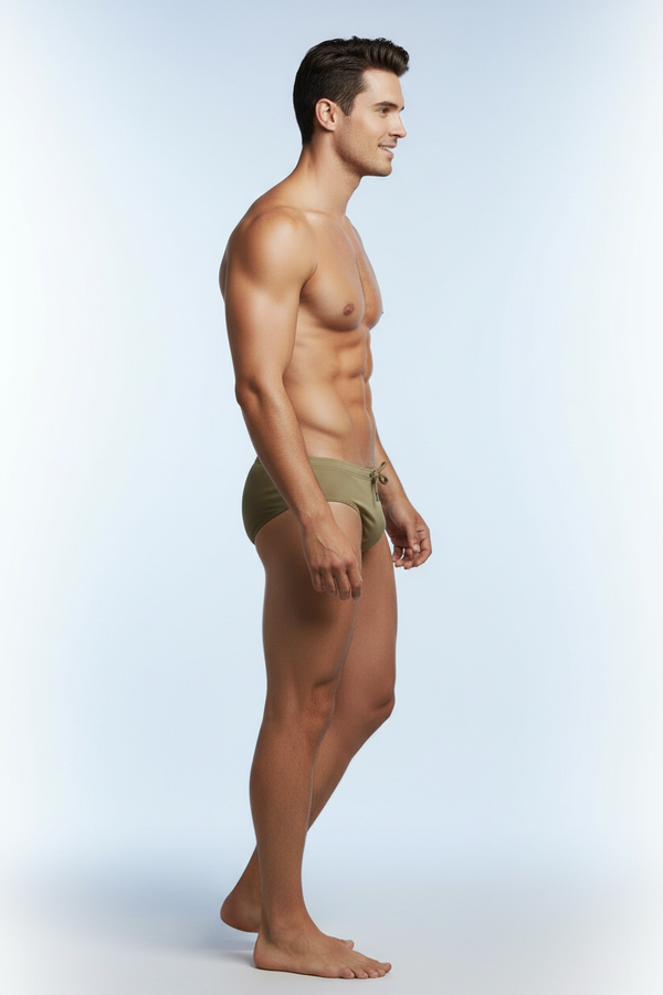 Khaki - Brighton Beach Briefs - Navy