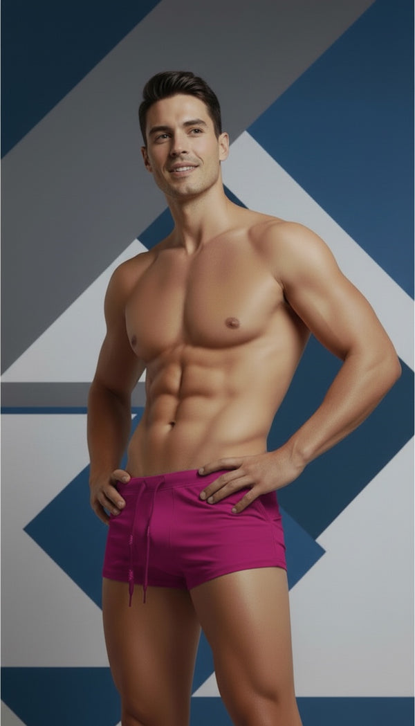 Neon Pink - Brighton Beach Trunks - Bold Pack (Black, Navy, Olive, Red)