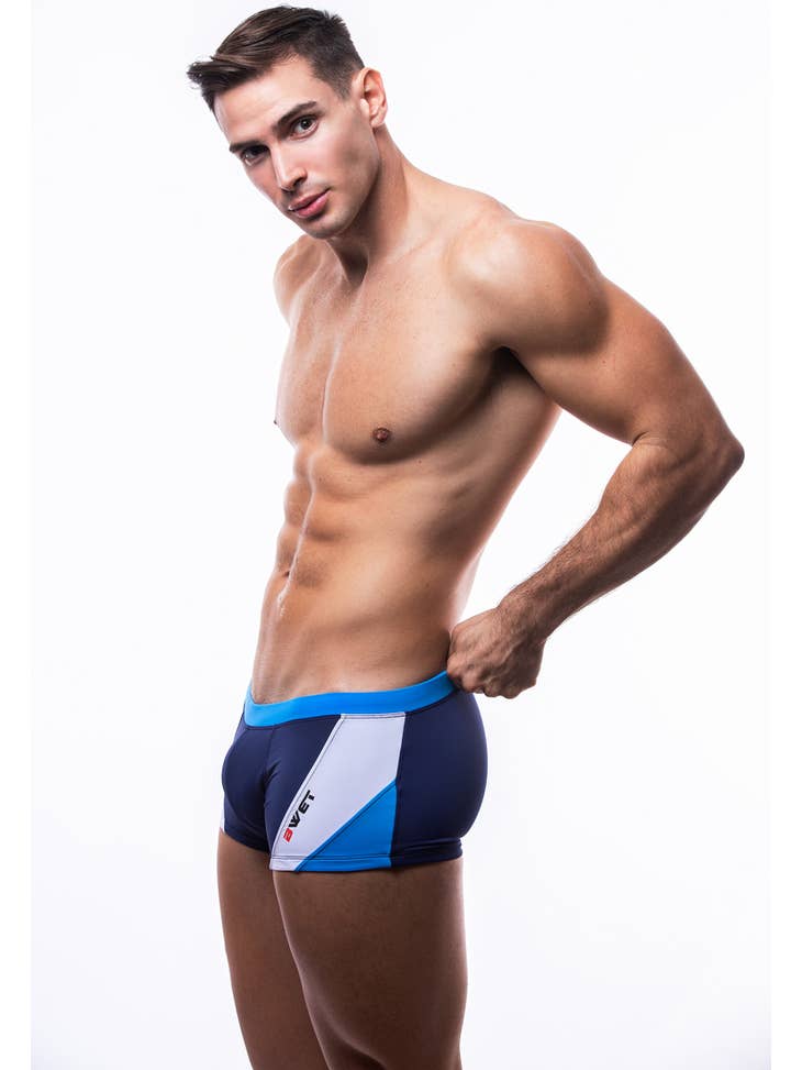 Get ready to turn heads and make lifeguards blush with BWET Swimwear's Santa Monica Beach Trunks - they're like a vacation for your junk!