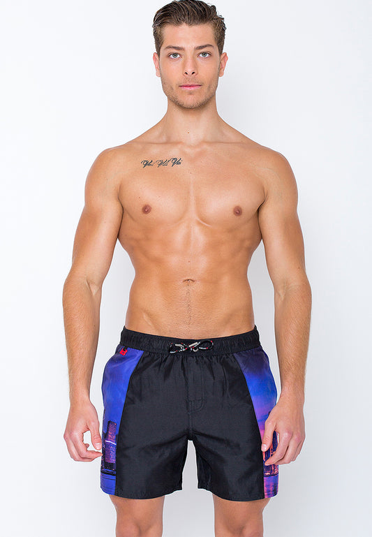 Summer-ready with our eco-friendly ‘HKG’ beach shorts - inspired by NYC and Hong Kong skylines!
