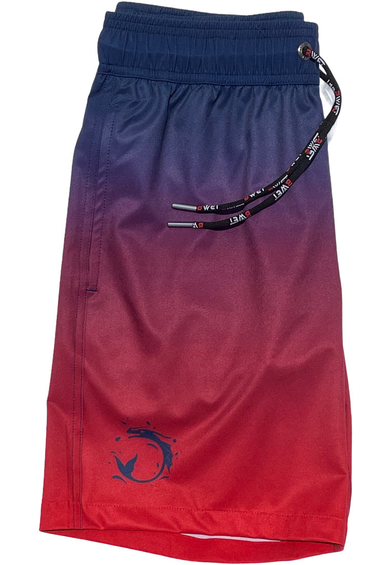 Get Beach Ready with 'Sunset' Swim Shorts by BWET – Durable Quality with UV Protection!