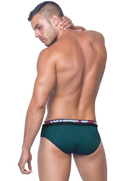 Introducing our new olive-colored Iconice Nemo Beach Briefs for a standout summer! BWET SWIMWEAR
