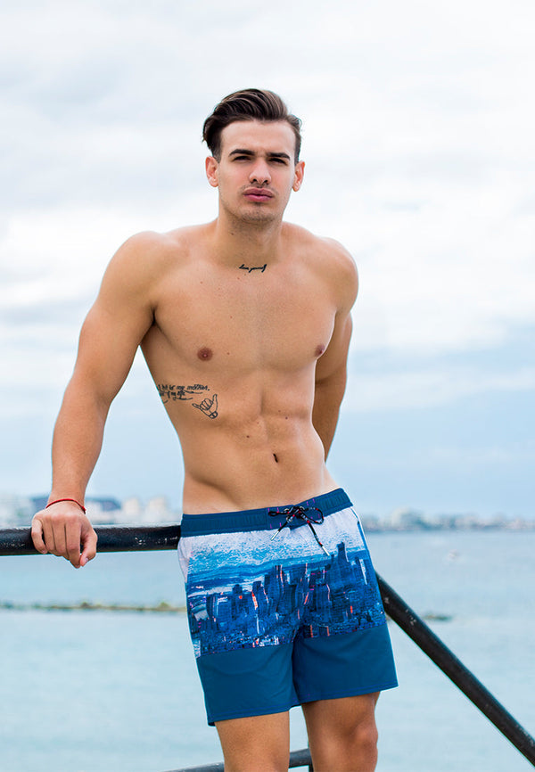 NYC Blue - Unleash Your Inner New Yorker with BWET's Iconic Swimwear