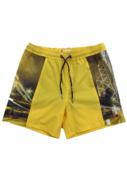 Summer-ready with our eco-friendly ‘HKG’ beach shorts - inspired by NYC and Hong Kong skylines!