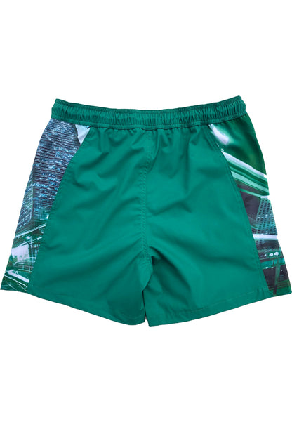 Summer-ready with our eco-friendly ‘HKG’ beach shorts - inspired by NYC and Hong Kong skylines!