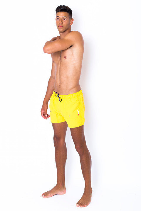 Eco-Friendly Quick dry UV protection Perfect fit Yellow Beach Shorts  