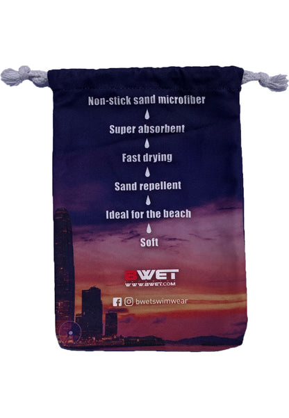 Beach Towel HKG - Say Goodbye to Sand with the Non-Stick Microfibre Towel - Ultimate Beach Comfort BWET Swimwear