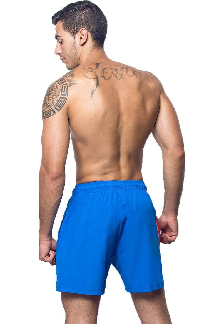 Eco-Friendly Quick dry UV protection Perfect fit Blue Beach Shorts "LALU" Side pockets