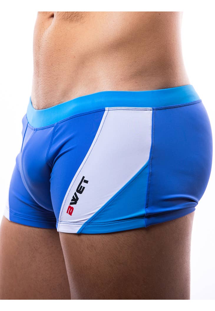 Get ready to turn heads and make lifeguards blush with BWET Swimwear's Santa Monica Beach Trunks - they're like a vacation for your junk!
