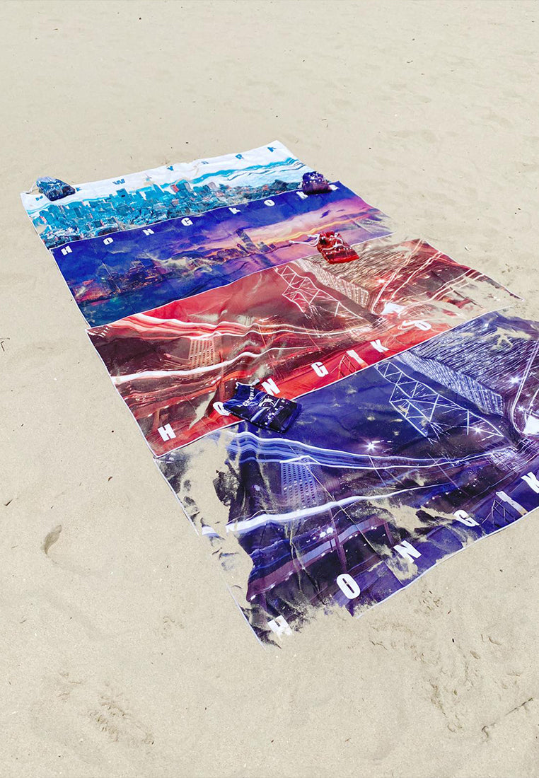 Beach Towel HKG - Stay Sand-Free and Comfortable All Day Long - The Ultimate Must-Have for Any Beach Day